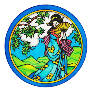 Ideen Ready-outlined Silk Window Decoration/ Suncatcher Kyoto (32)
