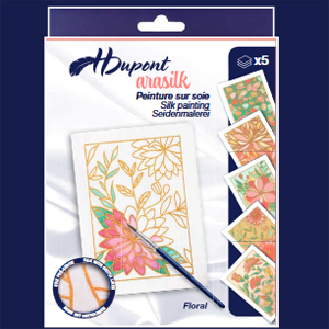 H Dupont Ready-outlined Greetings Card Set - Floral NEW