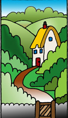 Silk Greetings Card - House NEW (20)