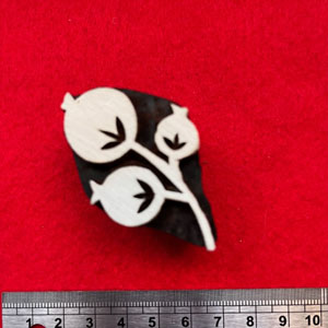 Wood Block Stamp - Rosehip Spray 4 (1)