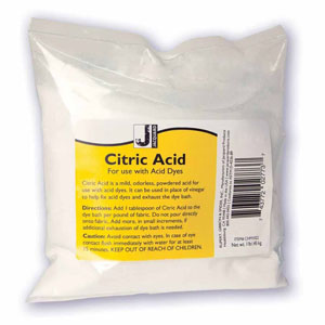 Jacquard Citric Acid 450g - for fixing Acid dyes NEW 