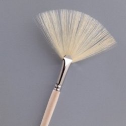 EFCO Fan-shaped Natural Hair Brush 75mm - size 12 DISC (4 left)