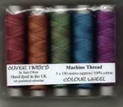 Oliver Twists Cotton Machine Threads - pack of 5