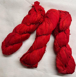 Silk Sari Ribbon Red OVERSTOCKS