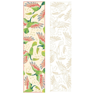 The Flight H Dupont ready-outlined 180cm long silk scarf NEW DUE MAY (don't order yet)