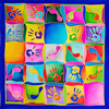 Ideen ready-outlined square silk scarf 55 x 55cm - Hands & Feet NEW TO US (30)