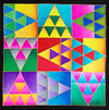 Ideen ready-outlined square silk scarf 55 x 55cm - Triangles NEW TO US (21)
