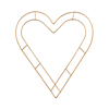 Heart-shaped Metal Wreath Frame 20cm diameter NEW - HURT