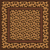 Leopard H Dupont ready-outlined 45x45cm square silk scarf NEW DUE MAY (don't order yet)