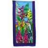 Tropical 2 by Pierre Willocq - ready-outlined 180cm long silk scarf (5)