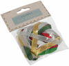 Pack of 10 x 1m Polyester Christmas Ribbons (1 left)